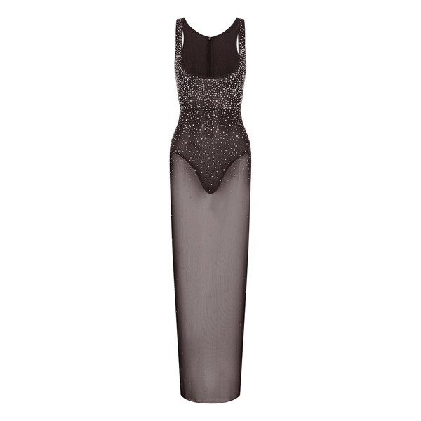 alex perry crystal mesh gown