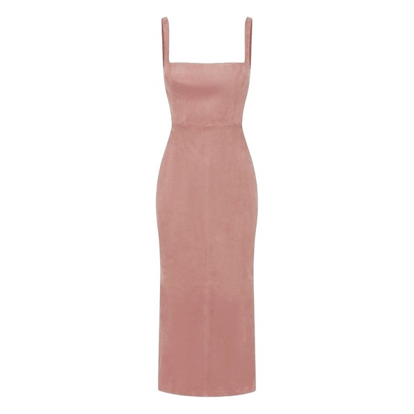 alex perry suede midi dress