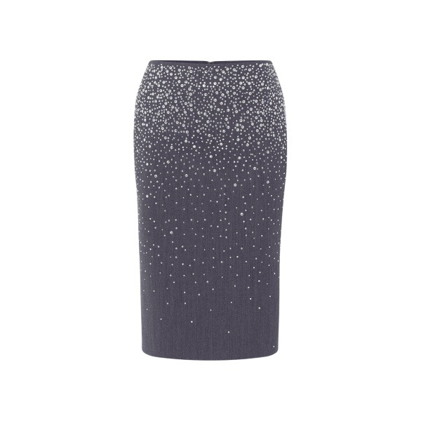 alex perry crystal suiting skirt