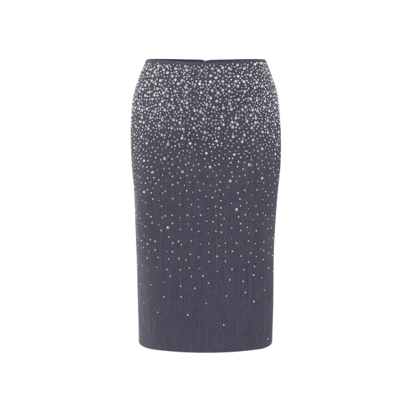 alex perry crystal suiting skirt
