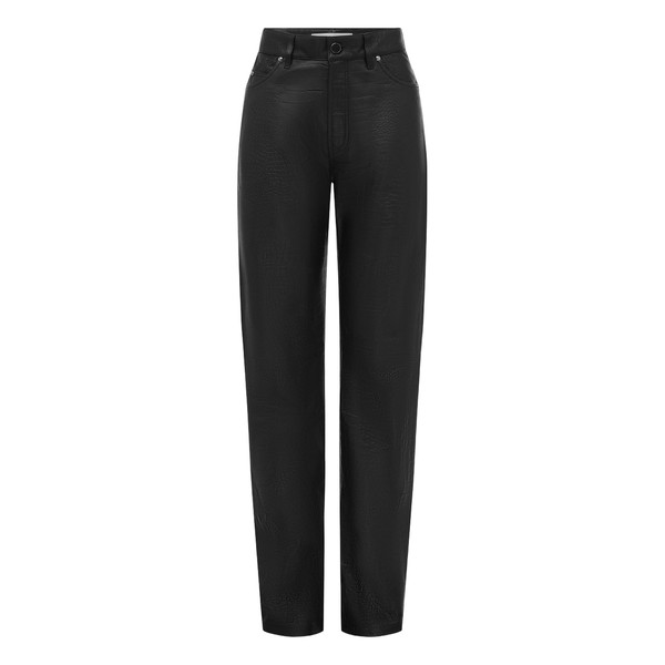 alex perry embossed leather trousers