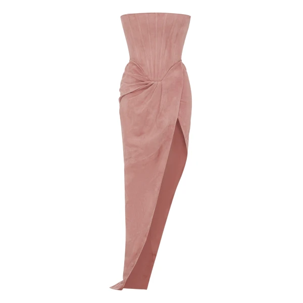 alex perry suede gown