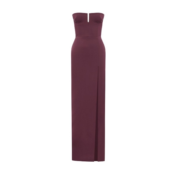 alex perry satin crepe gown