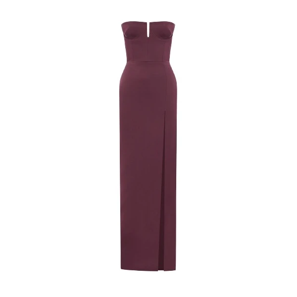 alex perry satin crepe gown