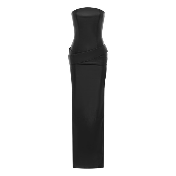 alex perry leather gown
