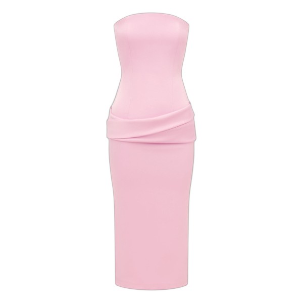 alex perry satin crepe midi dress