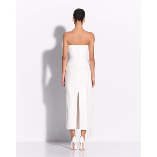 Strapless Drape Dress