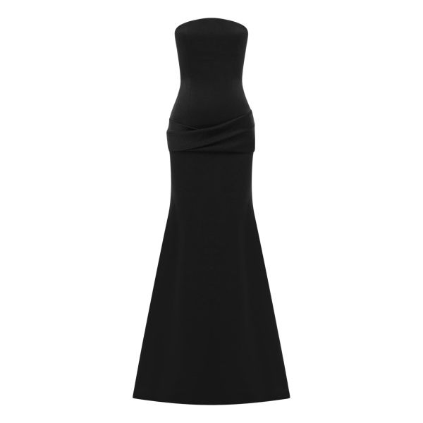 alex perry satin crepe gown
