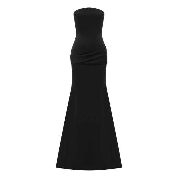 alex perry satin crepe gown