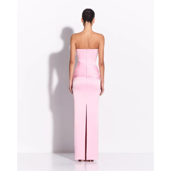 Strapless Sash Drape Column