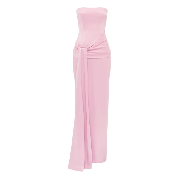 alex perry satin crepe gown