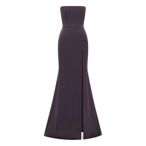 alex perry satin crepe gown