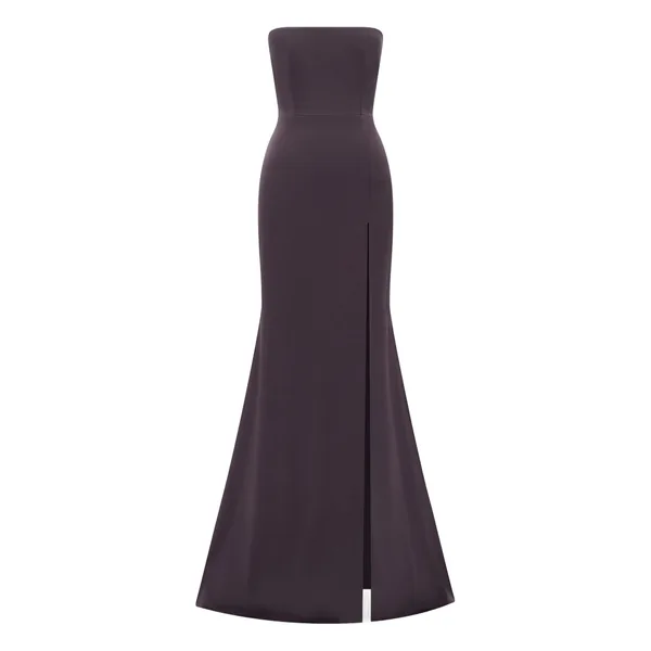 alex perry satin crepe gown