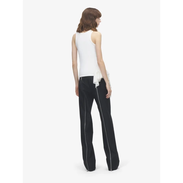 Alexander McQueen Asymmetric Ruffle Tank Top, view 4