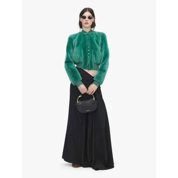 Alexander McQueen Asymmetric Waist Maxi Skirt, view 2