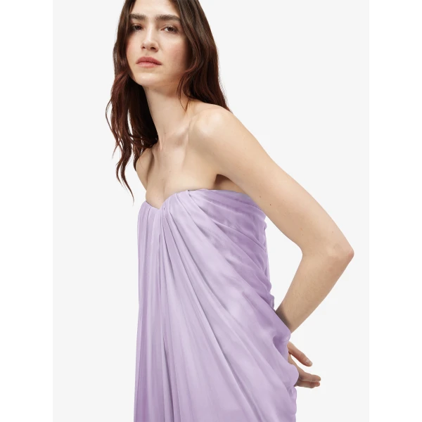 Alexander McQueen Bustier Evening Dress in Lilac, view 5