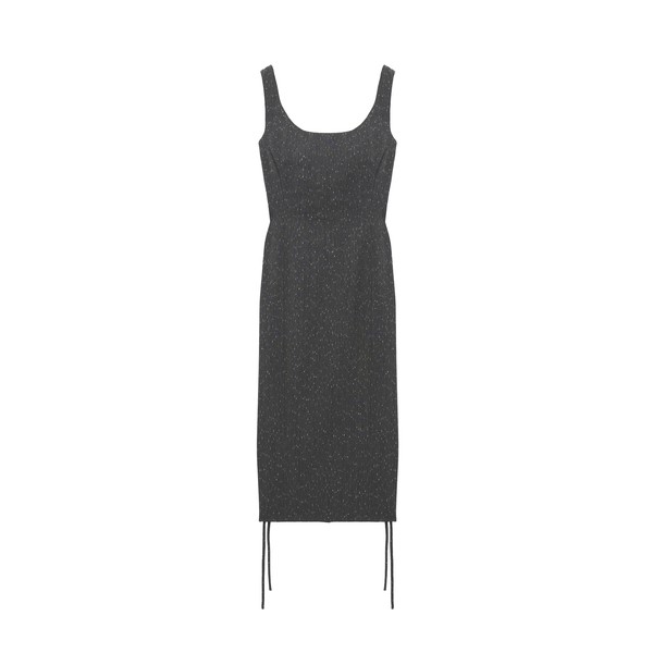 Alexander McQueen Corset Lace Flecked Pinstripe Pencil Dress