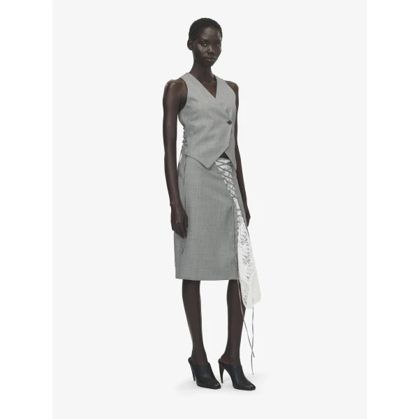 Alexander McQueen Corset Laced Waistcoat - Jackets - British Luxury Tailoring at Coveti