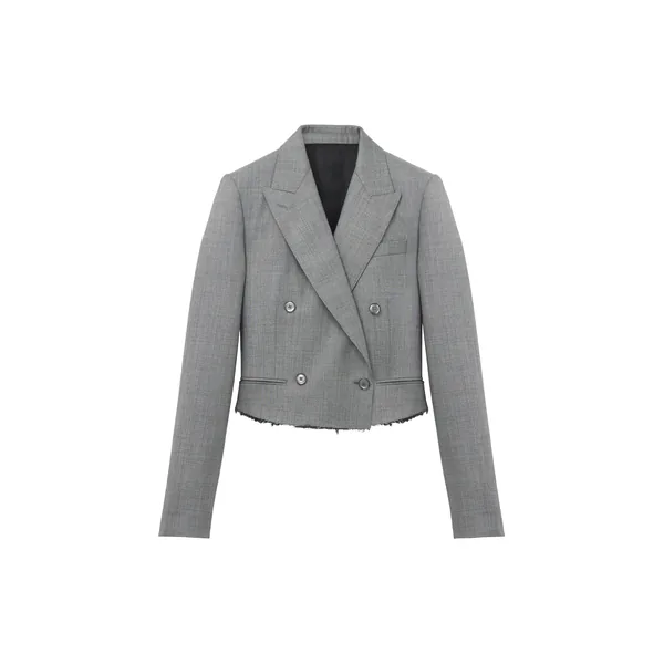 Alexander McQueen Cropped Double-breasted Jacket - Jackets - British Luxury Tailoring at Coveti