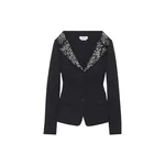 Alexander McQueen Embroidered Off-the-shoulder Harness Jacket