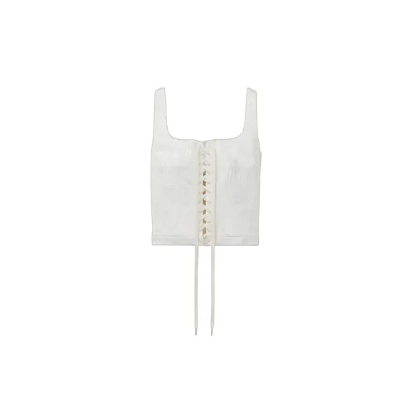 Fil Coupé Floral Corset Top