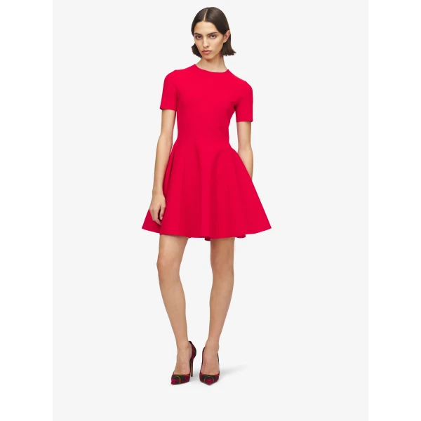 Alexander McQueen Fit And Flare Mini Dress, view 2