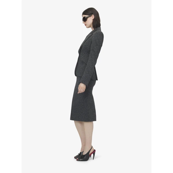 Alexander McQueen Flecked Pinstripe Single-breasted Jacket, view 3