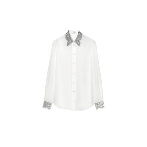 Alexander McQueen Floral Lace Detail Shirt