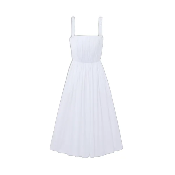 Gathered Midi Dress