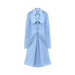 Alexander McQueen Gathered Shirt Dress - Dresses - British Luxury Tailoring at Coveti