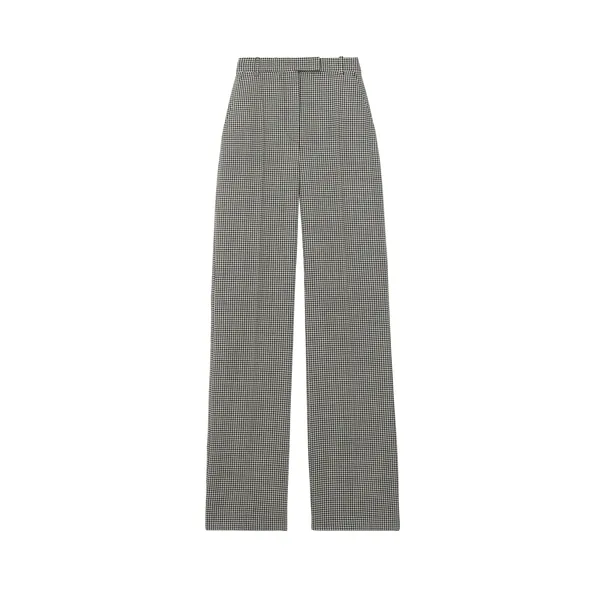 Alexander McQueen Gingham Check Tailored Trousers - Pants - British Luxury Tailoring at Coveti