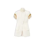 Alexander McQueen Gold Leaves and Crystal Embroidery Short-Sleeved Jacket - Jackets - British Luxury Tailoring at Coveti