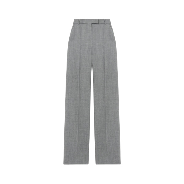 Alexander McQueen Grisaille Wool Tailored Trousers