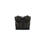 Alexander McQueen Lace Corset in Black Top