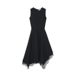 Alexander McQueen Lace Detail Asymmetric Dress