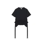 Alexander McQueen Lace Peplum T-shirt Top