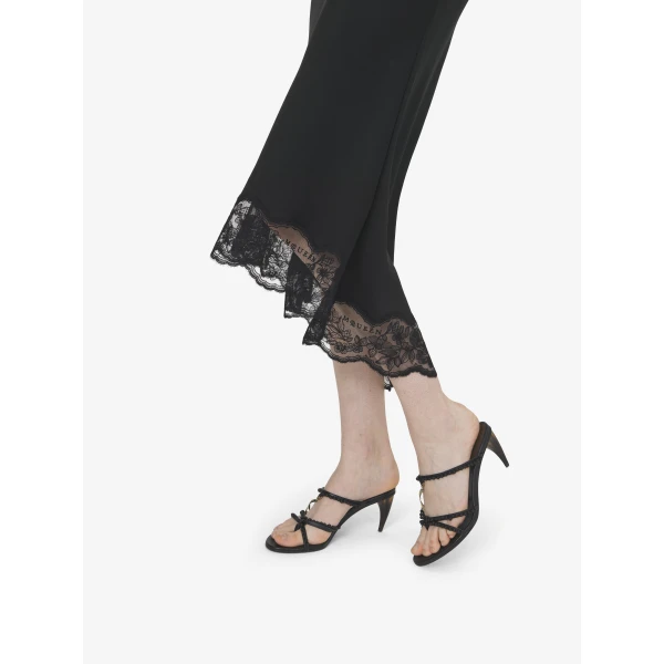 Alexander McQueen Lace Trim Midi Dress, view 5