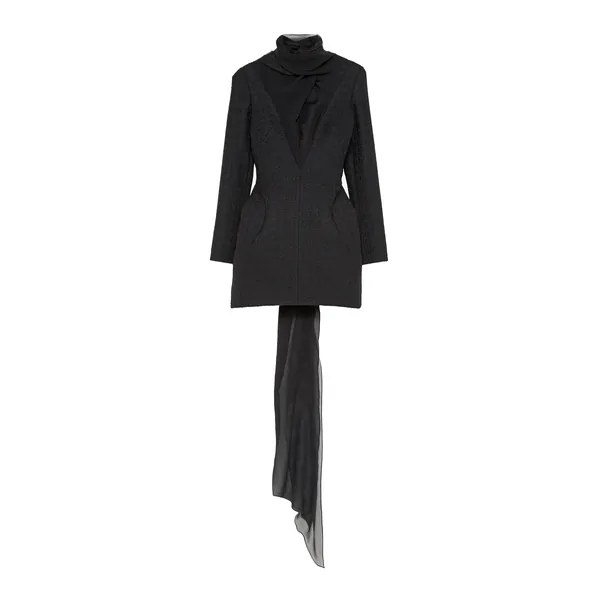 Alexander McQueen Light Tweed Evening Dress - Dresses - British Luxury Tailoring at Coveti