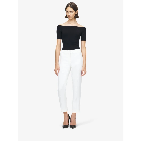 Alexander McQueen Off-The-Shoulder Knit Top, view 2