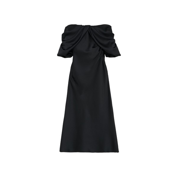 Alexander McQueen Off-the-shoulder Draped Evening Dress