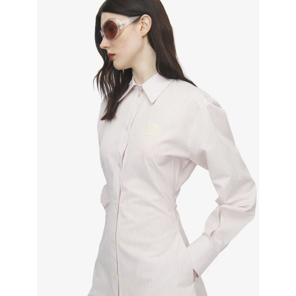 Alexander McQueen Pinstriped Shirt Dress, view 5