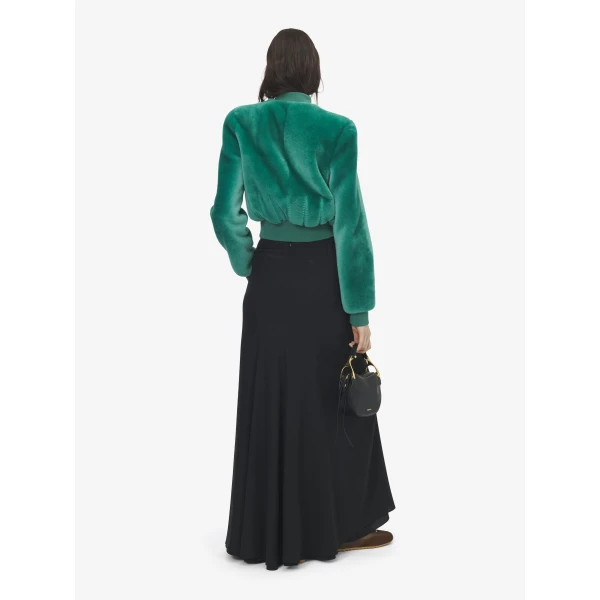 Alexander McQueen Shearling Bomber Jacket, view 4