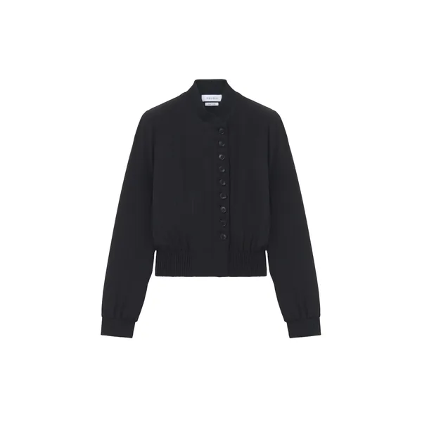 Alexander McQueen Silk Bomber Jacket - Jackets - British Luxury Tailoring at Coveti