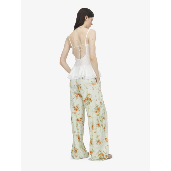 Alexander McQueen Silk Peplum Cami Top, view 4
