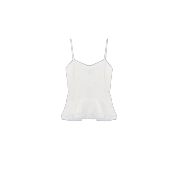 Alexander McQueen Silk Peplum Cami Top - Tops - British Luxury Tailoring at Coveti