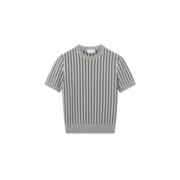 Alexander McQueen Striped Knit Top - Knitwear - British Luxury Tailoring at Coveti