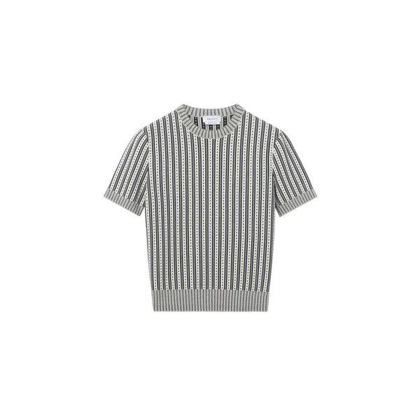 Alexander McQueen Striped Knit Top - Knitwear - British Luxury Tailoring at Coveti