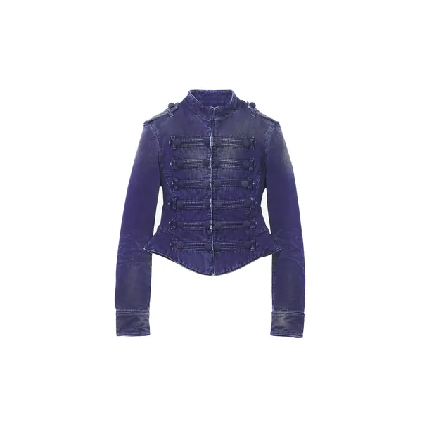 Alexander McQueen Uniform Denim Jacket - Jackets - British Luxury Tailoring at Coveti