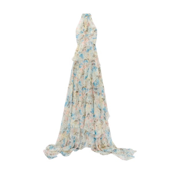 Alexander McQueen Wallpaper Floral Evening Dress
