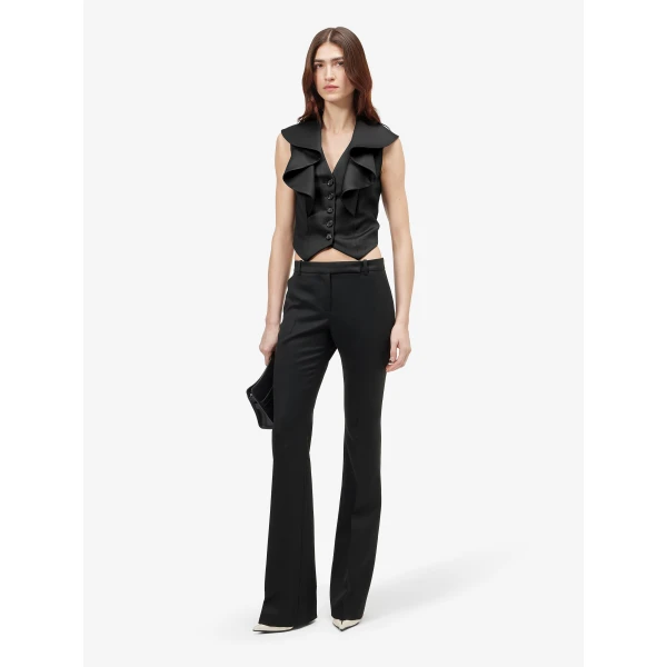 Alexander McQueen Waterfall Collar Tailored Waistcoat, view 2
